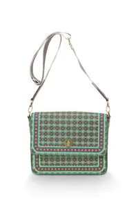 Geantă verde crossbody, 19x6x16 cm, colecția Clover, Pip Studio
