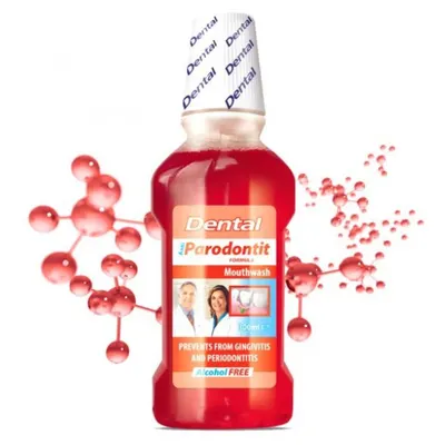 Apa de gura DENTAL Anti-Parodontoza, Rubella | 300 ml