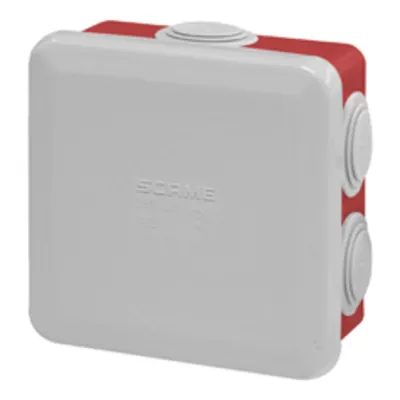 Doza de legaturin80x80x40mm IP55 GW 960°C RED THERMOPLASTIC