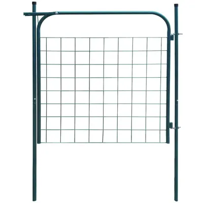vidaXL Poartă de gard de grădină 100x100 cm verde