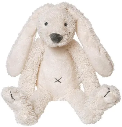 Jucarie moale Happy Horse - Iepuras Richie, alb, 28 cm