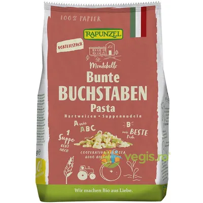 Fidea pentru Supa Litere Colorate Ecologica/Bio 500g