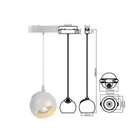 Proiector magnetic tip pendul, LED 10W, alb neutru, unghi fascicul 90 grade