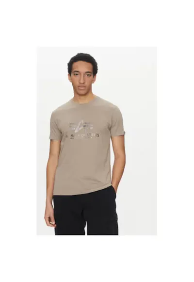 Tricou barbati - 305301628 - Bumbac - Bej - Bej