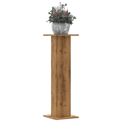 Gossi suporturi de plante, 2 buc., stejar artizanal, 30x30x95cm, lemn