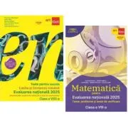 Pachet Evaluarea nationala 2025. Matematica. Clubul matematicienilor si Teste pentru succes. Limba si Literatura Romana