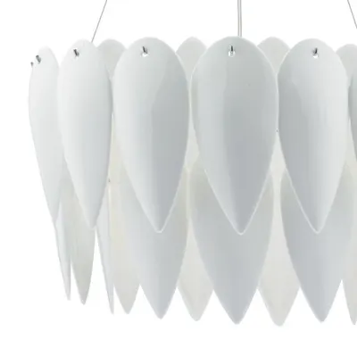 Lampa suspendata Phillipa 3 Light Pendant White Ceramic