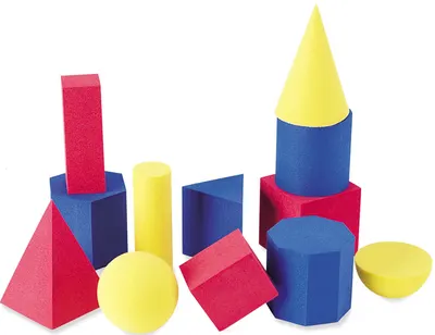 Trusă educațională Learning Resources - Figuri geometrice din spumă, 12 buc