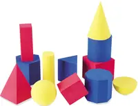 Trusă educațională Learning Resources - Figuri geometrice din spumă, 12 buc