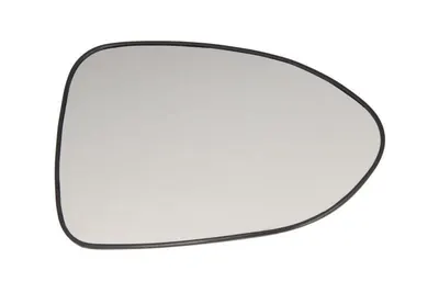 Sticla oglinda exterioara Dreapta potrivit KIA RIO II, RIO III 2005-2017 - (convexa, incalzita, crom)