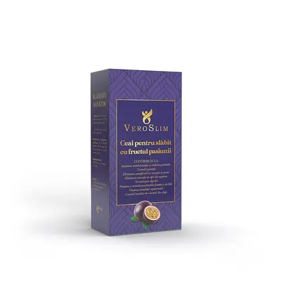VeroSlim Tea cu fructul pasiunii - ceai pentru slabit - 60g