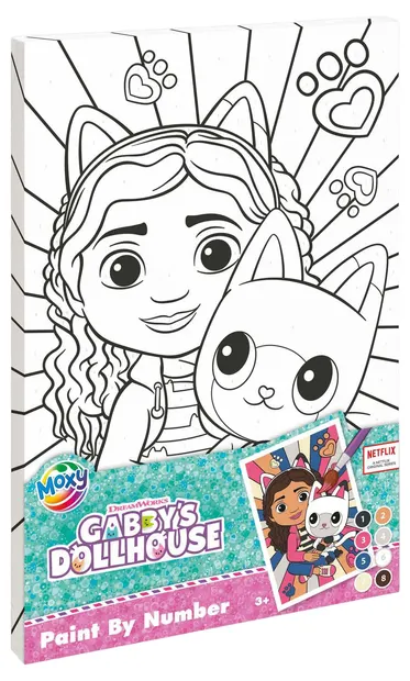 Kit de pictură după numere Moxy - Gabby's Dollhouse