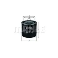 Filtru ulei MAHLE ORIGINAL OC 136