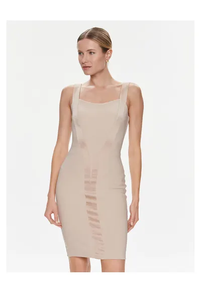 Rochie de cocktail de dama Marciano Guess - bej