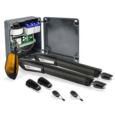 Kit automatizare poarta batanta Motorline JAG 400, 3 m/canat, 80 W, 24 V