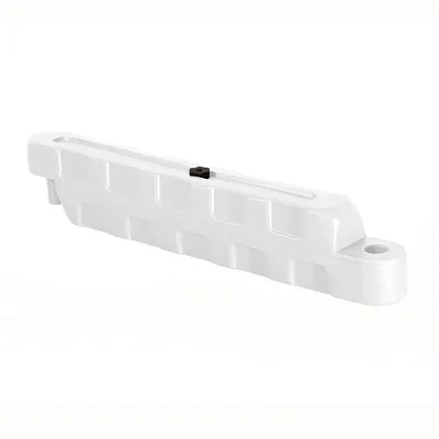 Bariera modulara delimitare traseu karting, piste sau parcari, HDPE, umplere cu apa, anti-impact, rezistenta UV, interior exterior 100x20x25 cm, alb