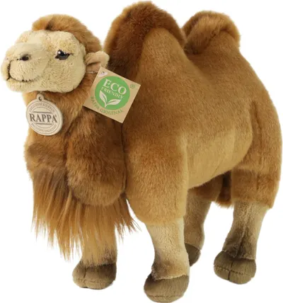 Jucărie de pluș Rappa Eco Friends - Double Camel, în picioare, 30 cm