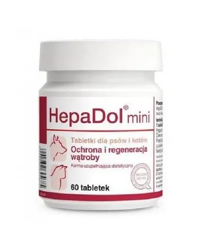 DOLFOS HepaDol Mini 60 tab supliment pentru ficat câini și pisici