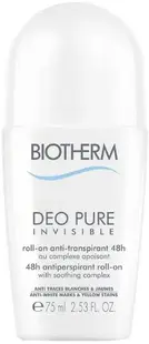 Biotherm Deodorant roll-on Pure Invisible, 75 ml