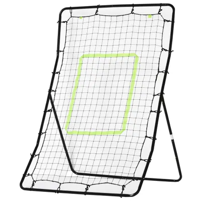 HOMCOM Plasa Elastica pentru Fotbal și Rugby, Portabila, 90x80x140cm