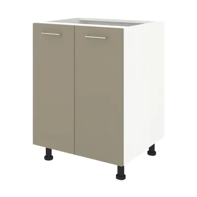 Corp Baza Lecce, 2 Usi, Taupe/Alb, 60 x 50 x 80 cm