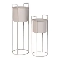 Ghivece decorative 2 buc. din metal ø 21,5 cm Rabo – House Nordic