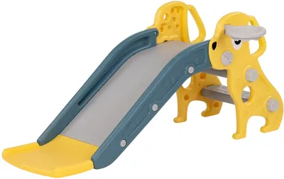 Tobogan pentru copii Chipolino - Cățeluș, 116 cm, galben