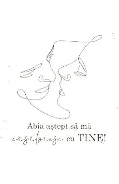 Felicitare cadou cerere in casatorie: Abia astept