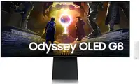 Monitor de gaming Samsung - Odyssey G8, 34'', 175Hz, 0.1ms, OLED, Curved