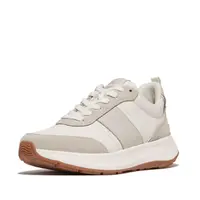 FITFLOP FitFlop F-Mode Flow Sneaker - Leather & Suede Mix URBAN WIT MIX 38