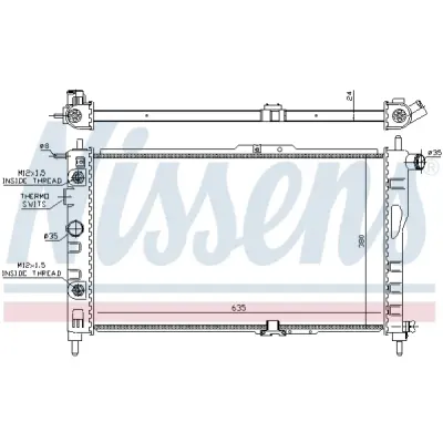 Radiator, racire motor NISSENS 616521