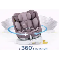 Scaun auto Buf Boof P100 LightRed, i-size R129, rotativ 360, isofix, 40-150 cm, 0-36 kg