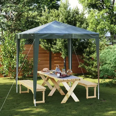 vidaXL Cort de petrecere profesional, verde, 2 x 2 m