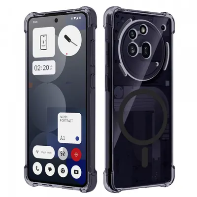 Husa MagSafe pentru Nothing Phone (3a) Pro, Techsuit, Shockproof Clear, Fumurie