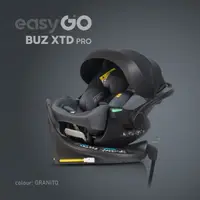 Set scoica auto reclinabila si baza isofix rotativa EasyGo Buz XTD Pro Granito i-Size, omologat R129, pentru copii de 40-87 cm