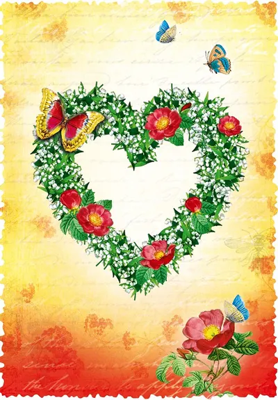 Felicitare Gespaensterwald Romantique - Inima