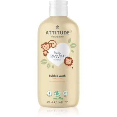 Attitude Baby Leaves Pear Nectar spuma de baie pentru copii 473 ml