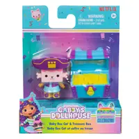 Set figurina si accesoriu, Gabbys Dollhouse, Baby Box Cat si Treasure Box, 20149924
