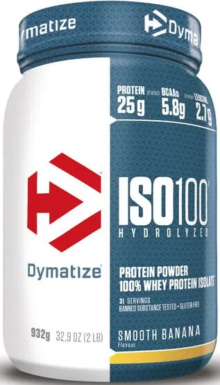 ISO 100, smooth banana, 932 g, Dymatize