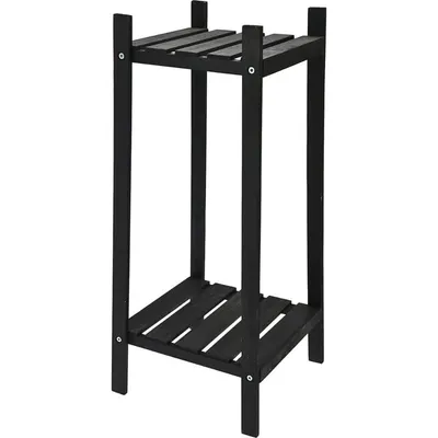 Raft din lemn pentru flori cu 2 polițe 30x66 cm