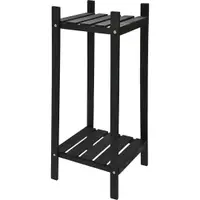 Raft din lemn pentru flori cu 2 polițe 30x66 cm