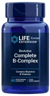 BioActive Complete B-Complex, 60 capsule, Life Extension