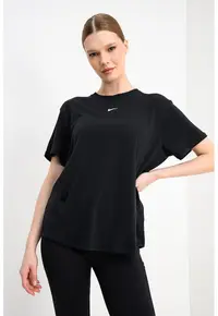 Tricou relaxed-fit pentru fitness One - Alb/Negru