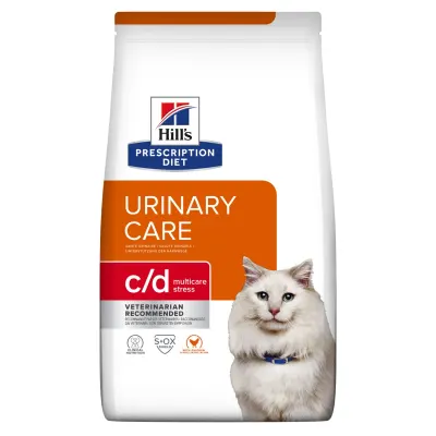 Hrana dietetica pentru pisici Hill s PD Urinary Care Multicare Stress C D cu pui 1,5 kg