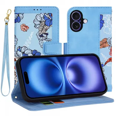 Husa pentru Apple iPhone 16, Techsuit, FlipCraft, Bleu