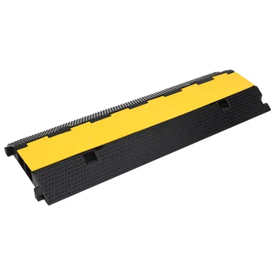 Gossi rampa de protectie cabluri, 2 canale, 100 cm, cauciuc