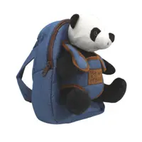 Ghiozdan grădiniță, Perletti, urs panda, pluș detașabil, 21cm
