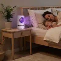 Aparat anti-insecte electric cu lumină UV și conexiune USB – tehnologie vortex silențioasă