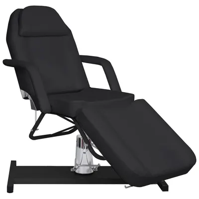 vidaXL Masă de masaj, negru, 180x62x(87-112) cm