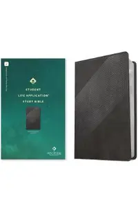 NLT Student Life Application Study Bible, Filament Enabled Edition (Red Letter, Leatherlike, Charcoal Gray Striped)